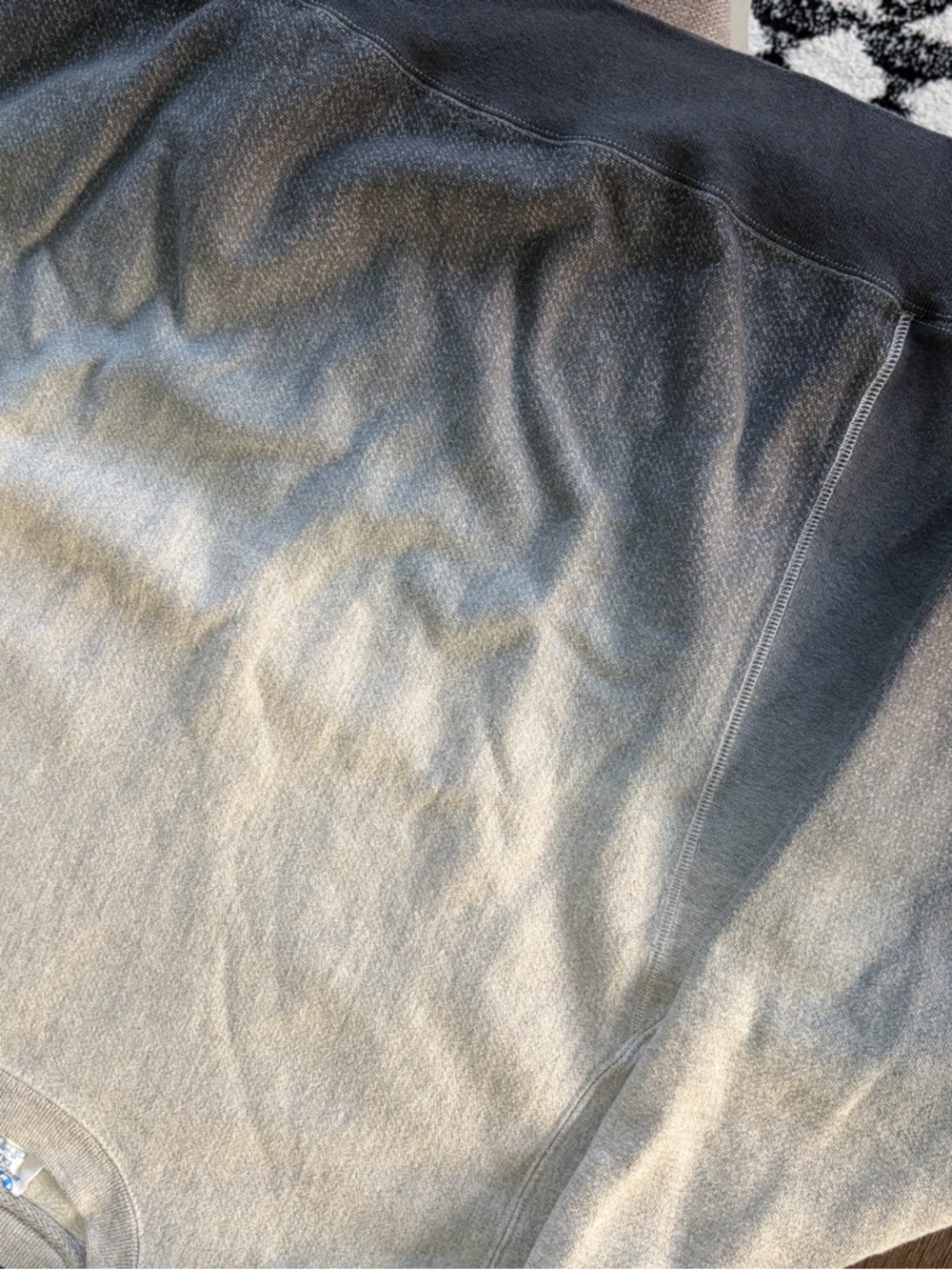 Champion Gray Crewneck Sweatshirt with Blue Tag